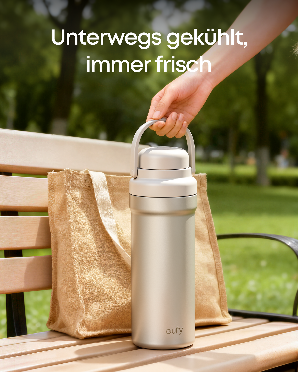 ANKER eufy Tragbarer Muttermilchkühler E10, 600ml, Edelstahl, BPA‑frei