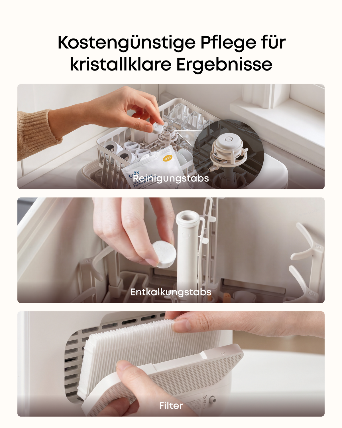Anker eufy 6-Monats-Reinigungsset für Anker eufy Babyflaschen-Spülmaschine