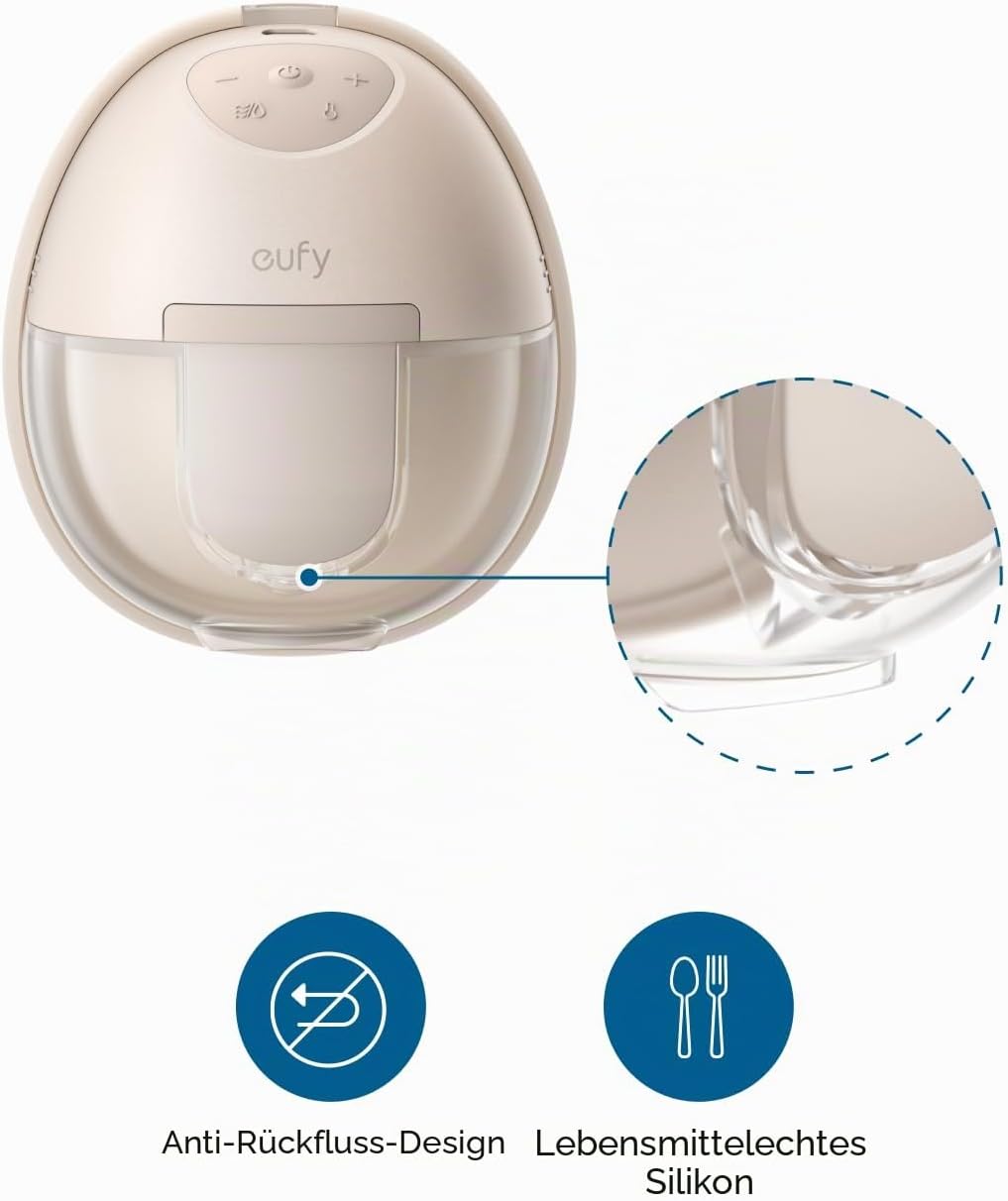 eufy Original Duckbill Valves (4-Pack) for Wearable Breast Pump E10/E20/S1