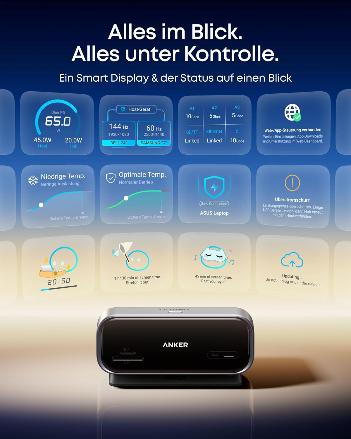 Anker Nano USB-C Hub (10-in-1, 240Hz, Smart Display)