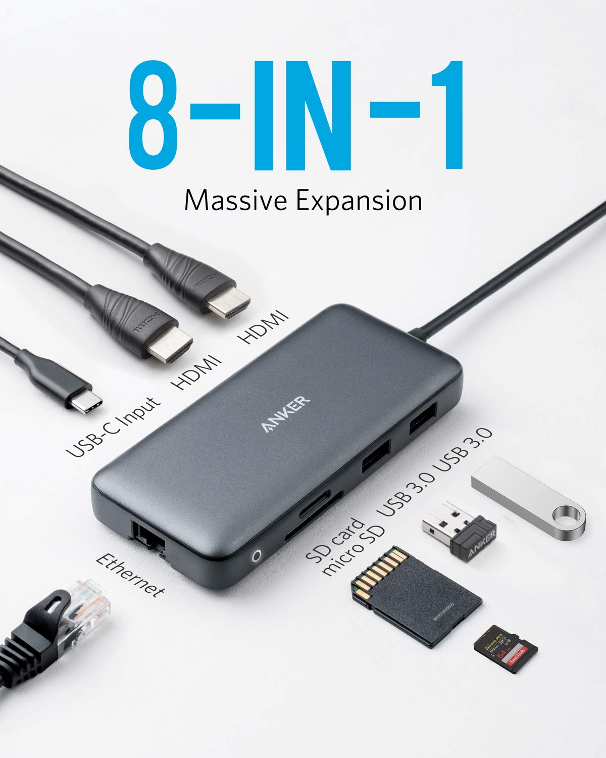 Anker 553 USB-C Hub (8-in-1)