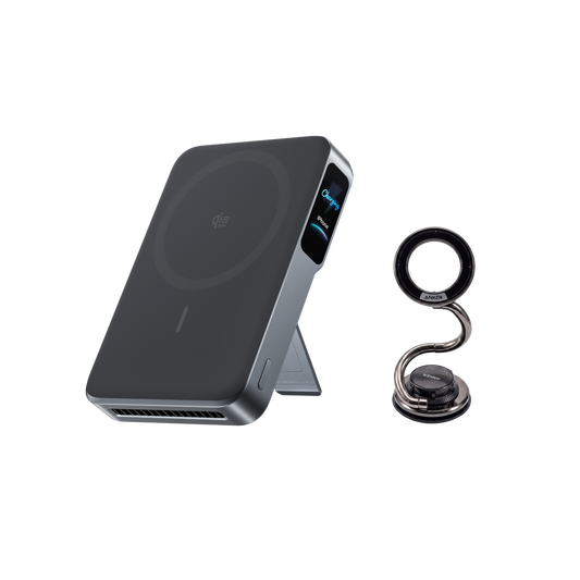 Anker MagGo Powerbank 2 Pro (Qi2.2, 25W, 10.000mAh) + Magnetische Metall-Handyhalterung