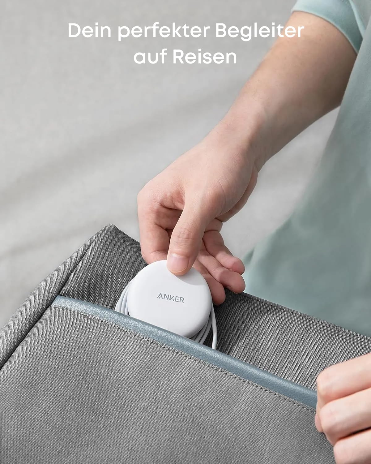 Anker Magnetisches Kabelloses Ladepad, Wireless Charger mit 1,5m USB-C Kabel, Qi-Zertifiziert für iPhone 17 Pro Max/17 Pro/17/16/15/14/13/12 Serie, (Ohne Netzteil)