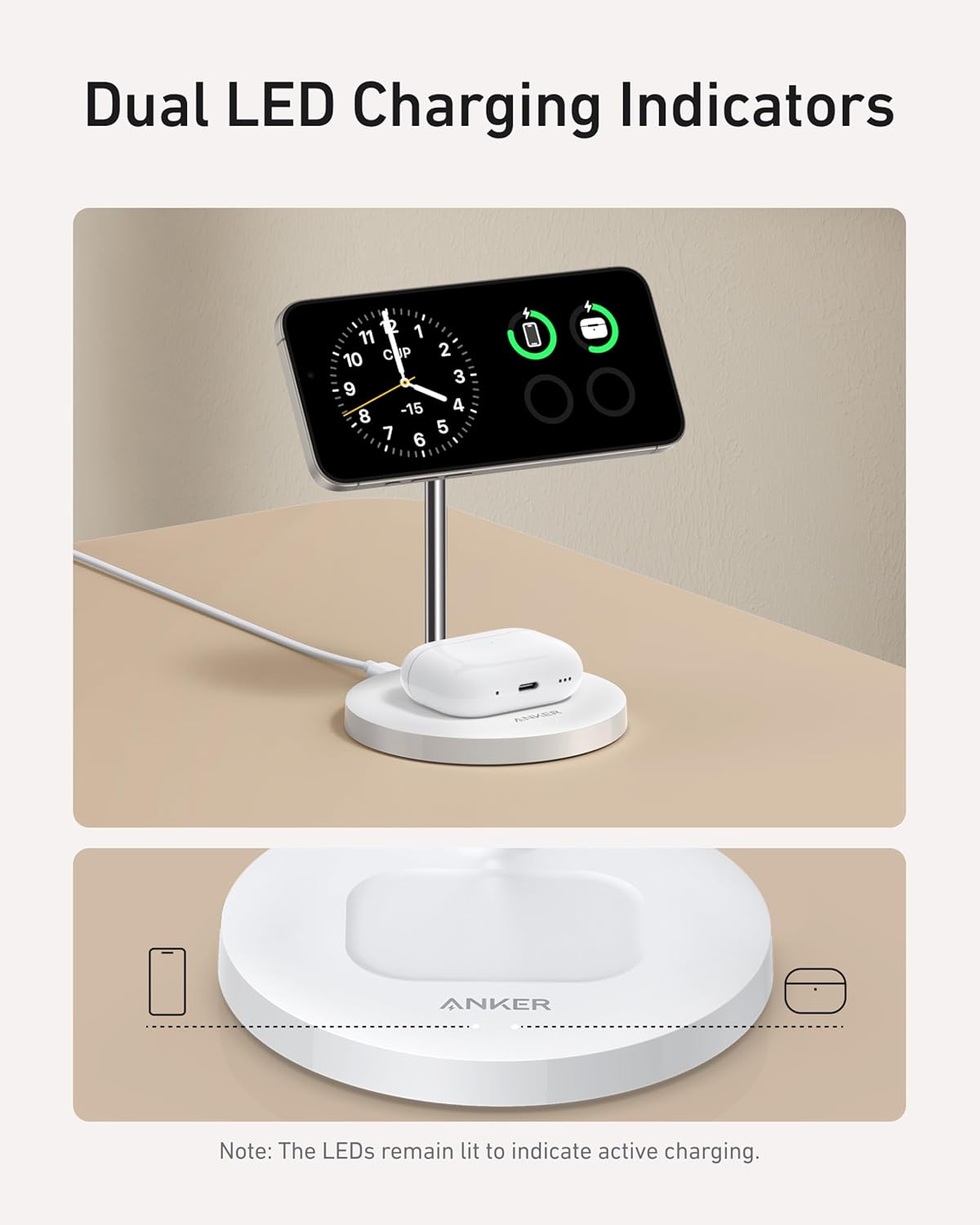 Anker MagGo Kabelloses Ladegerät (2-in-1 Ständer) | Exklusives Livestream-Angebot