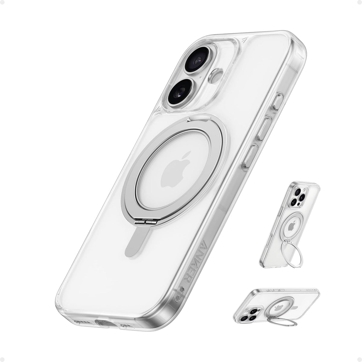 Anker MagGo Magnetisches Handy-Case mit Ständer (360° Ringständer, für iPhone 16)