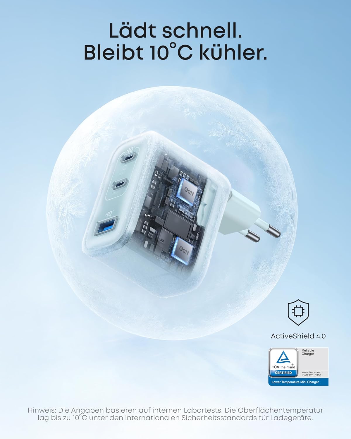 Anker Nano Powerbank + Anker Nano Ladegerät (70W, 3 Ports)