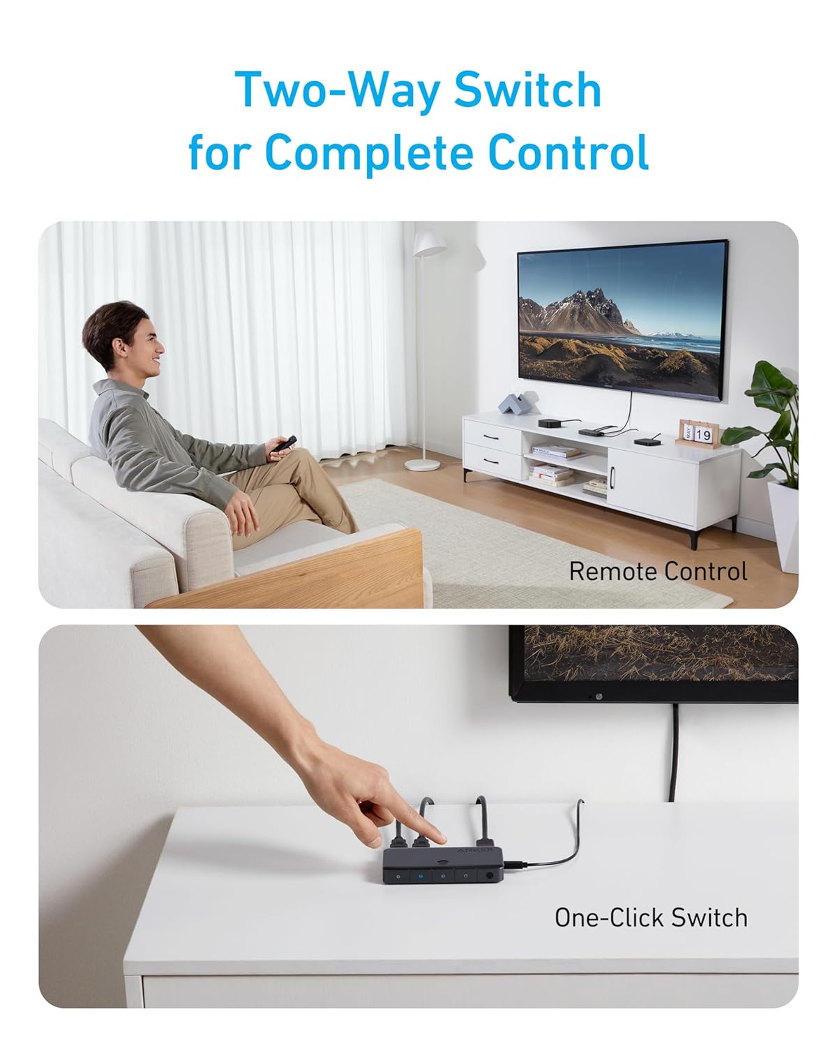 Anker HDMI-Switch (4 IN 1 OUT, 4K HDMI)