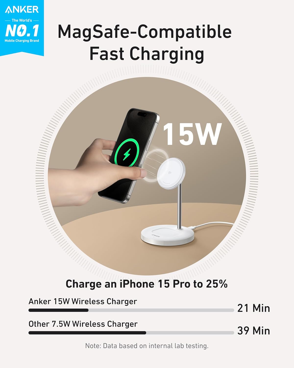 Anker MagGo Kabelloses Ladegerät (2-in-1 Ständer) | Exklusives Livestream-Angebot