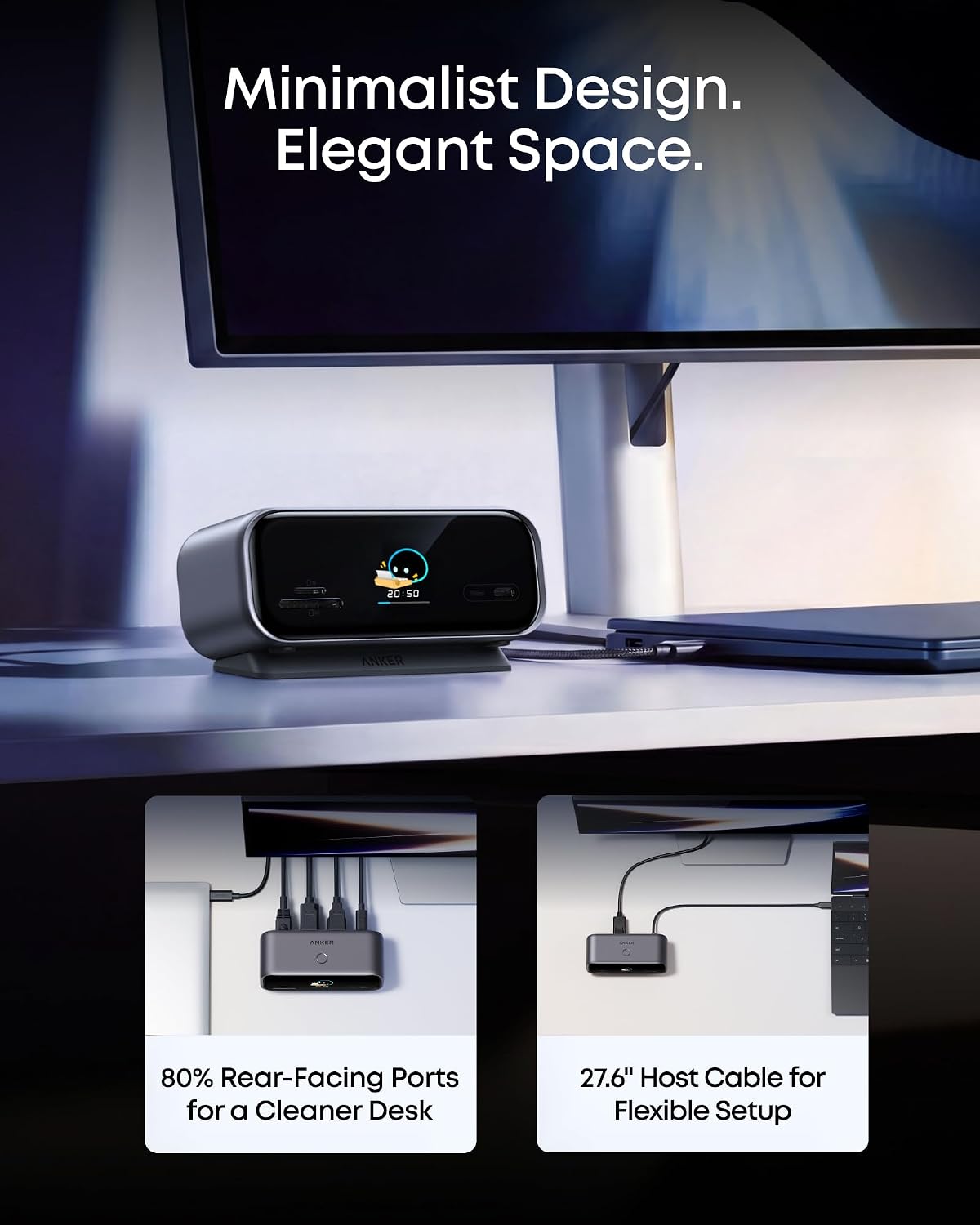 Anker Nano USB-C Hub (10-in-1, 240Hz, Smart Display)