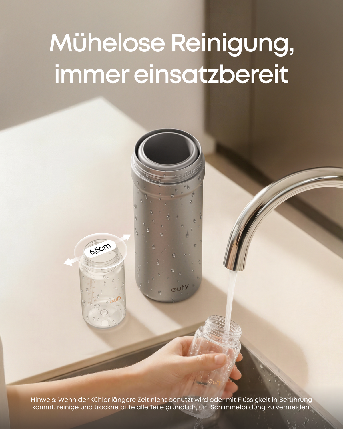 ANKER eufy Tragbarer Muttermilchkühler E10, 600ml, Edelstahl, BPA‑frei