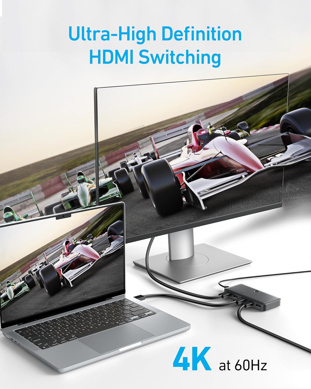 Anker HDMI-Switch (4 IN 1 OUT, 4K HDMI)