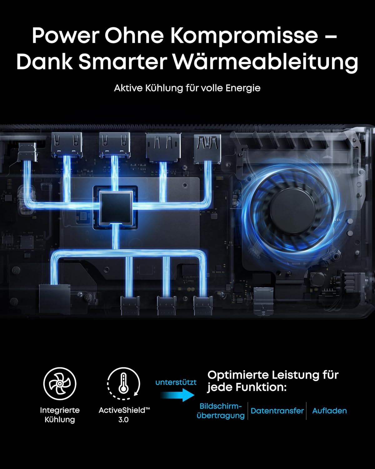Anker Prime Docking Station (14-in-1, Dreifach-Display, MST) + Anker Prime USB-C auf USB-C Kabel (90cm, 240W, Upcycled-Flechtdesign)