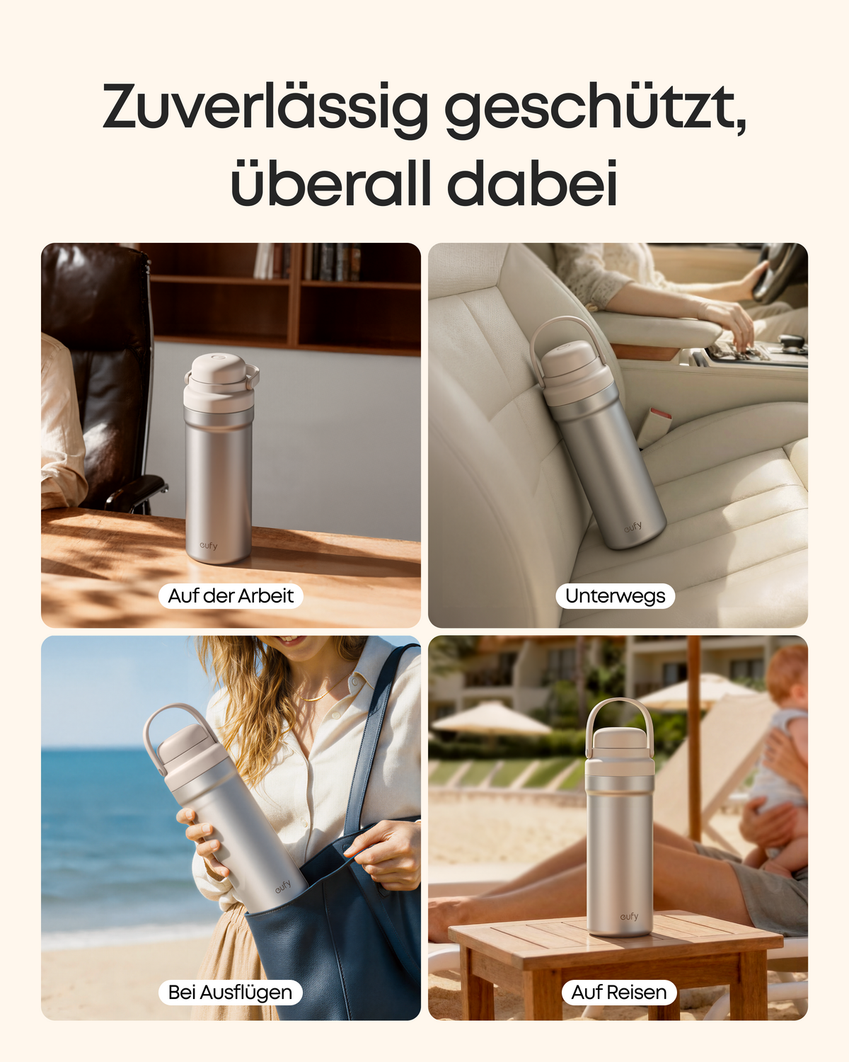 ANKER eufy Tragbarer Muttermilchkühler E10, 600ml, Edelstahl, BPA‑frei