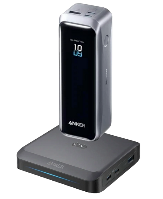 Anker Prime Powerbank (20K, 220W) + Anker Prime Ladebasis (150W, 3 Ports)
