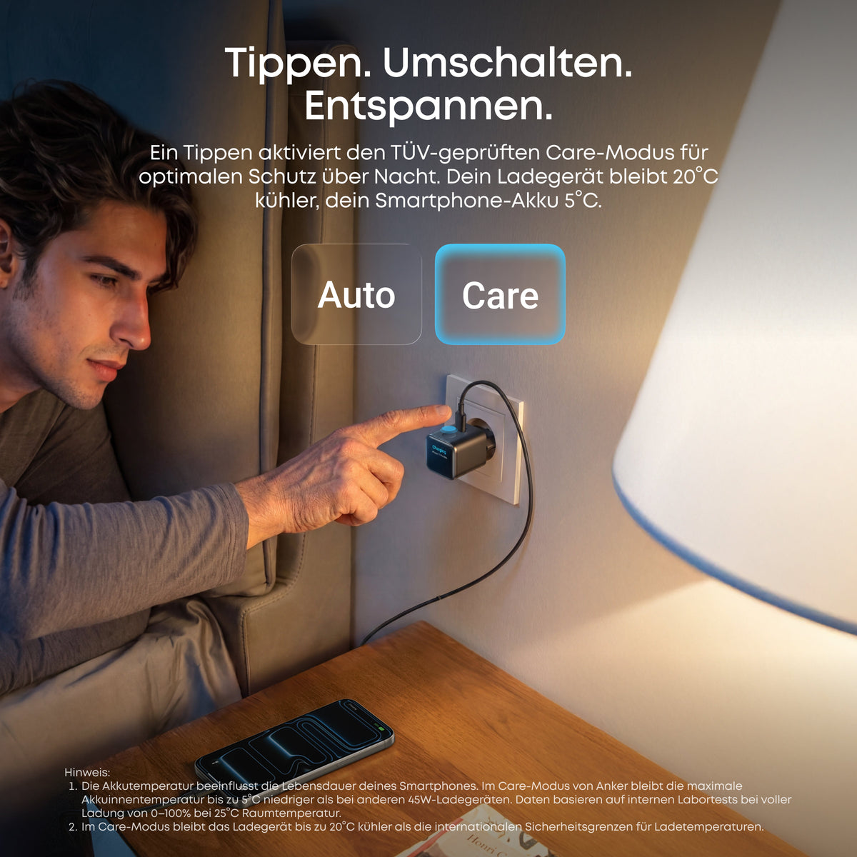 Anker Nano Ladegerät (45W, Smart Display, 3-Packung)