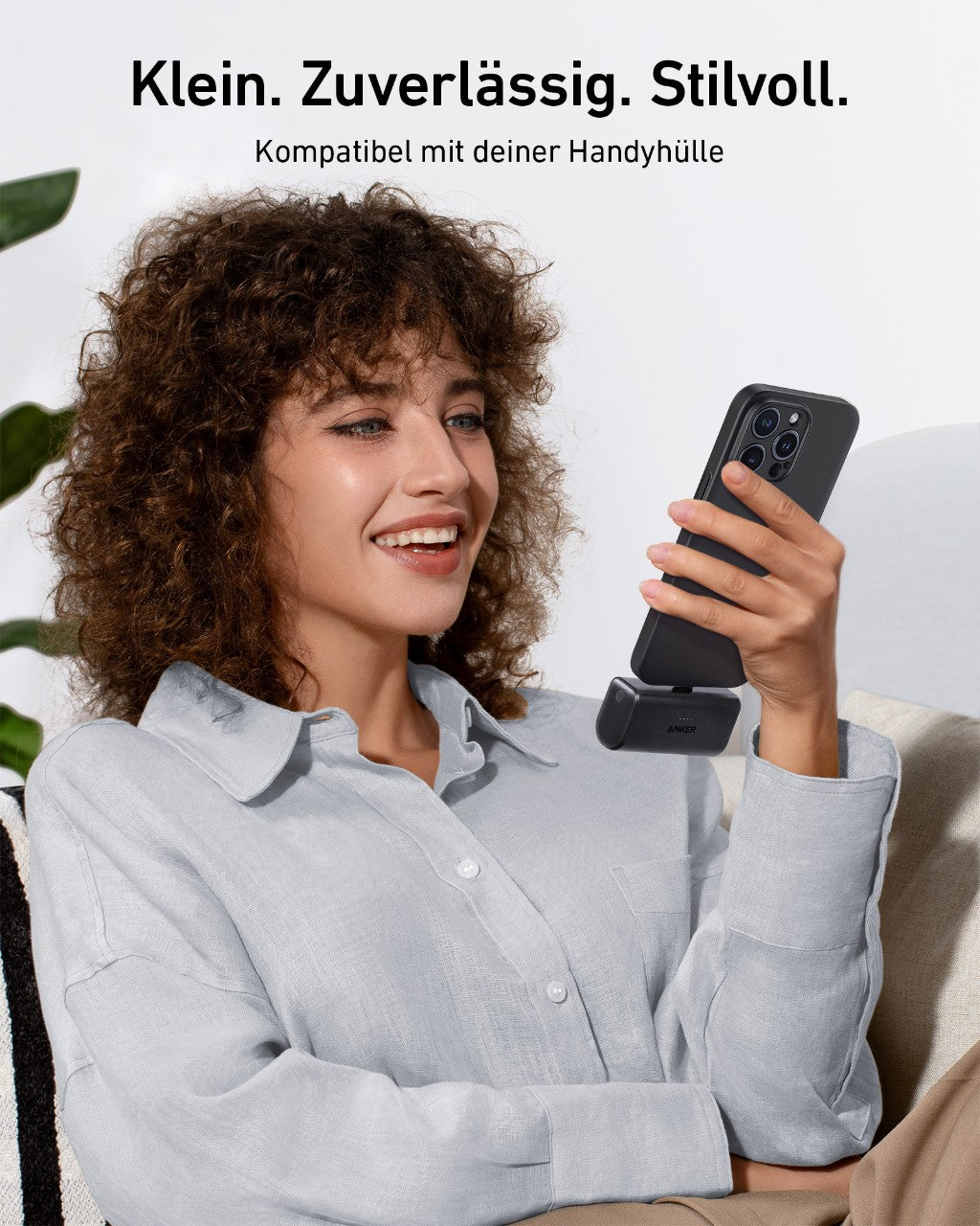 Anker Nano Powerbank (22,5W, Integrierter USB-C Konnektor)