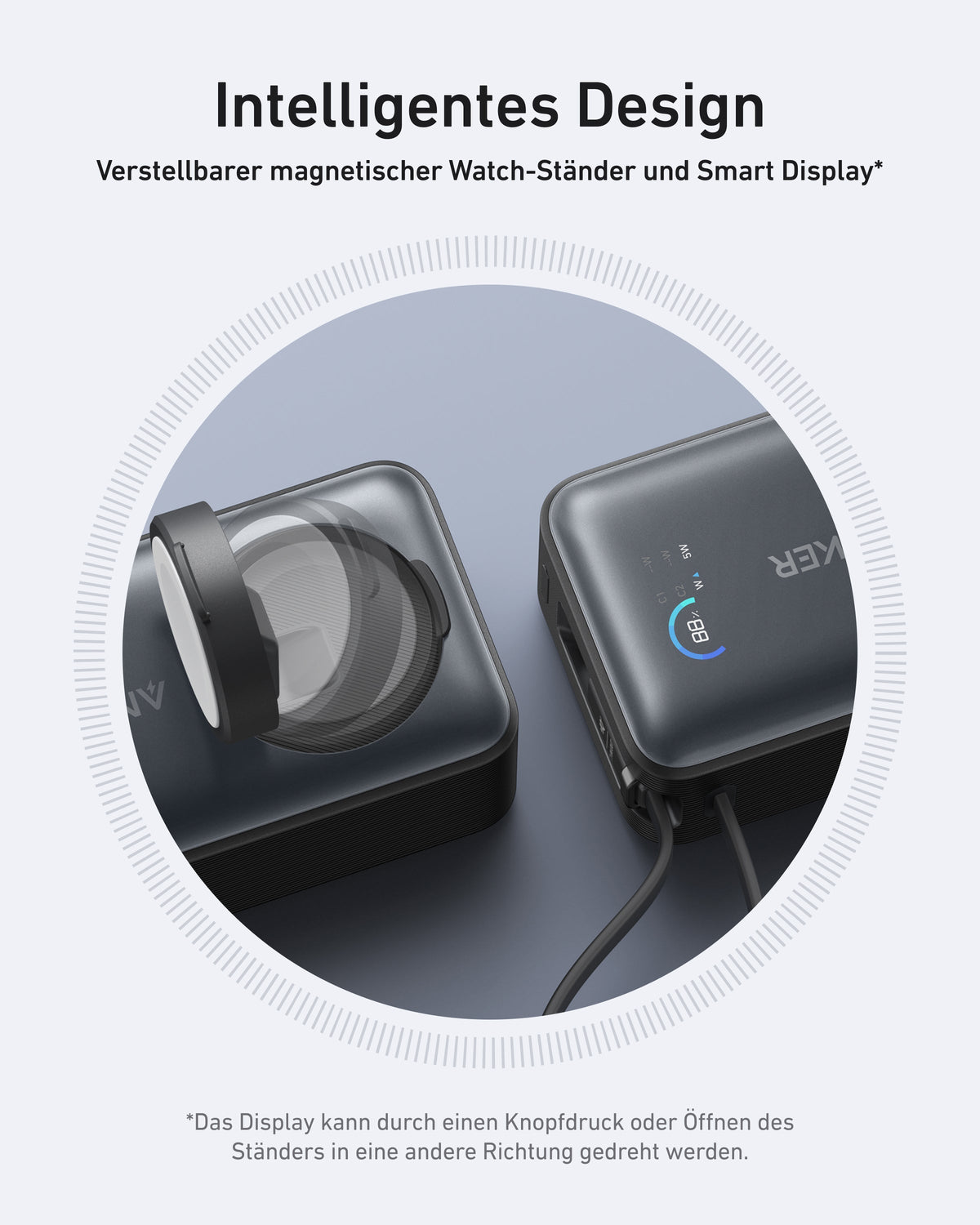 Anker MagGo Powerbank (10000mAh, 35W, für Apple Watch)