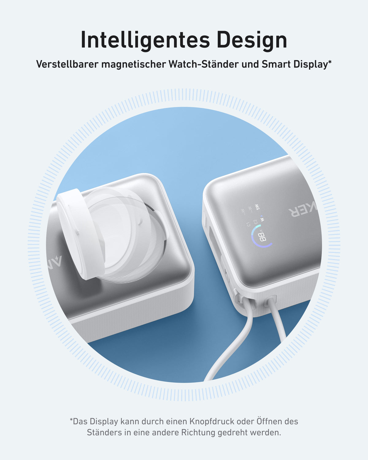 Anker MagGo Powerbank (10000mAh, 35W, für Apple Watch)