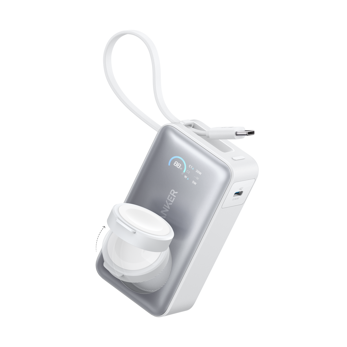 Anker MagGo Powerbank (10000mAh, 35W, für Apple Watch)