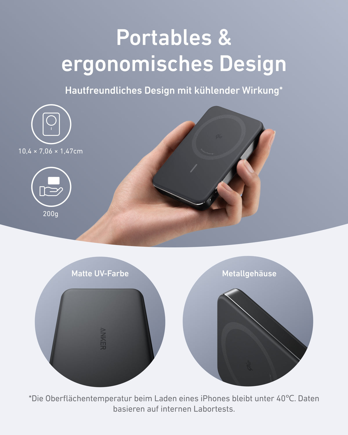 Anker MagGo Powerbank (10000mAh, Slim) + Anker Nano Powerbank (5K, Magnetisch, Slim)