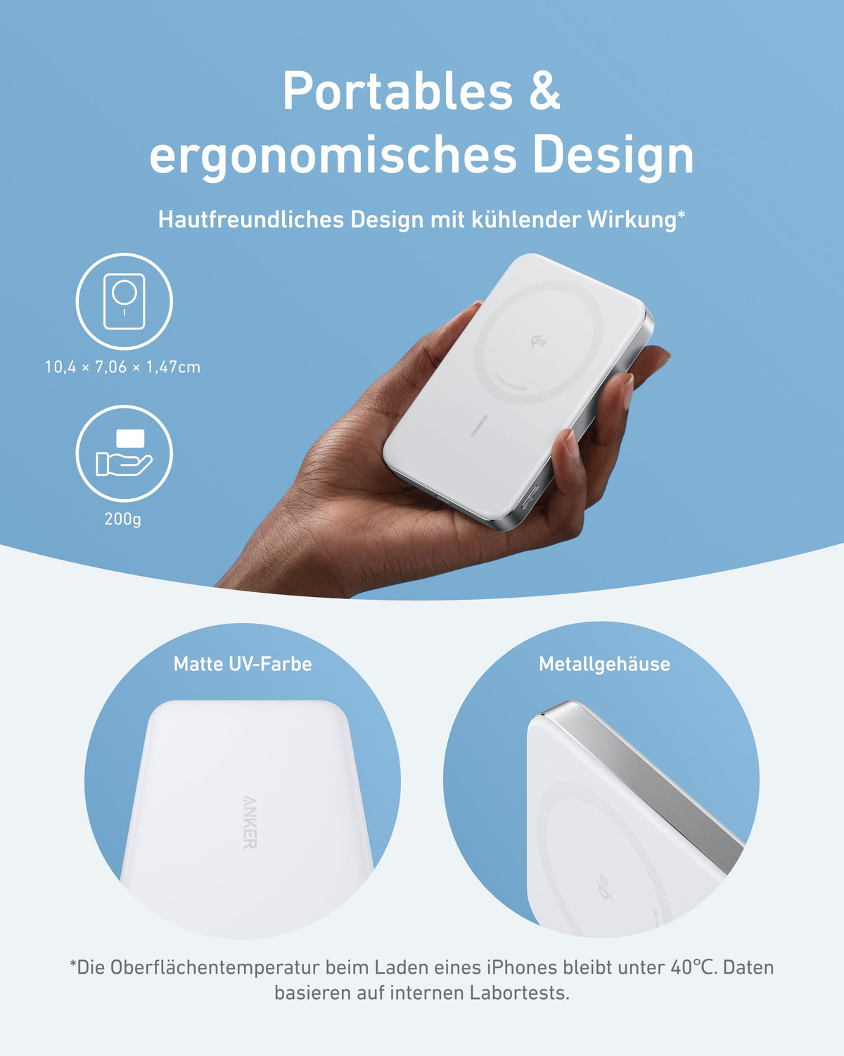 Anker MagGo Powerbank (10000mAh, Slim, 2er-Pack)