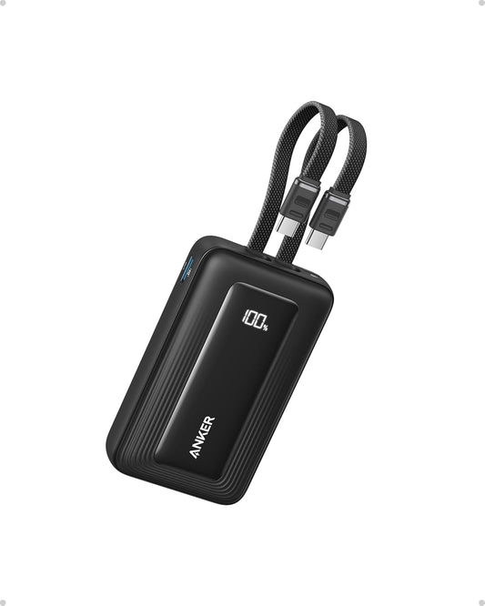 Anker Zolo Powerbank (20K, 45W, zwei integrierte USB-C Kabel)