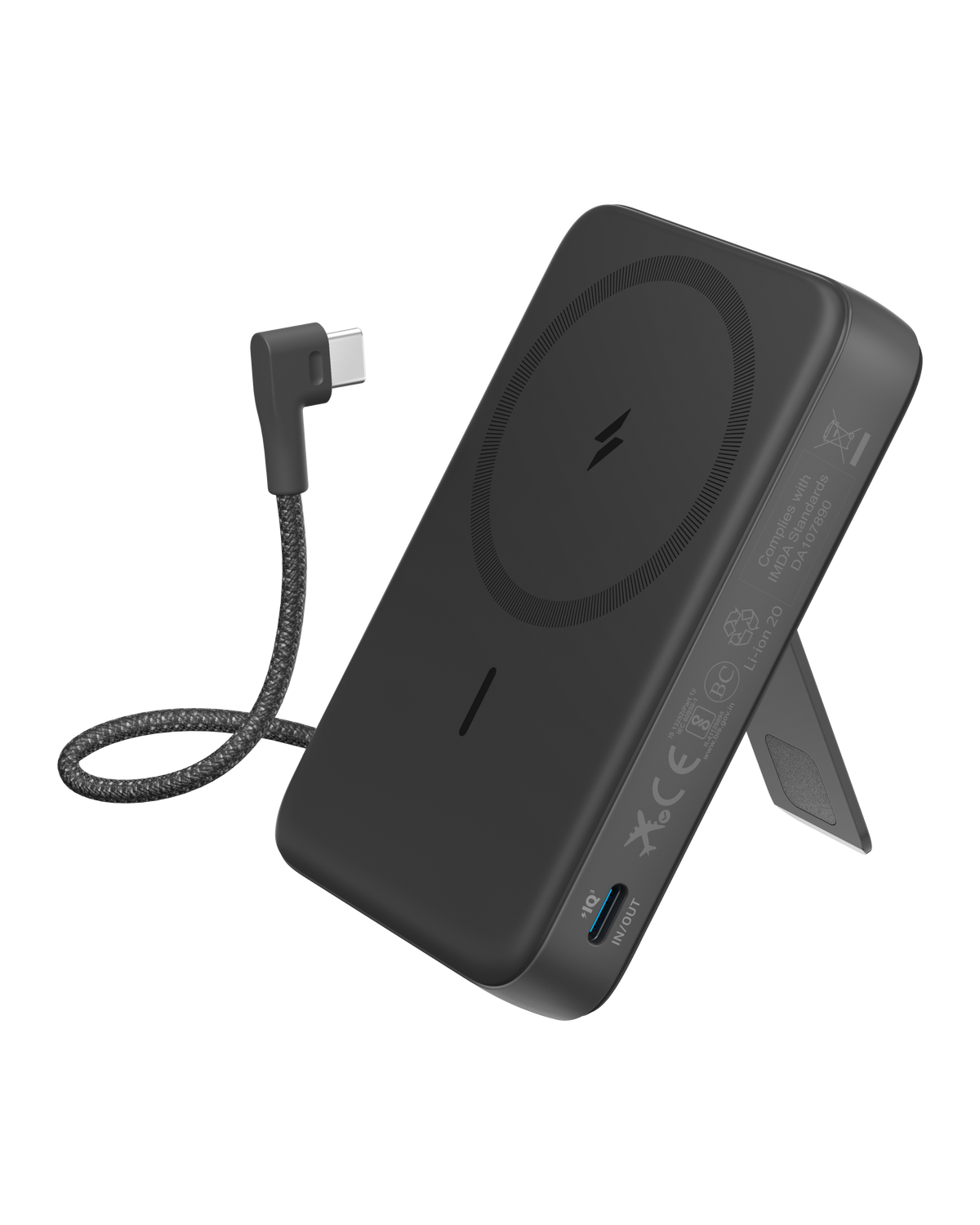 Anker Zolo Powerbank (10K, Magnetisch, Integriertes USB-C Kabel)