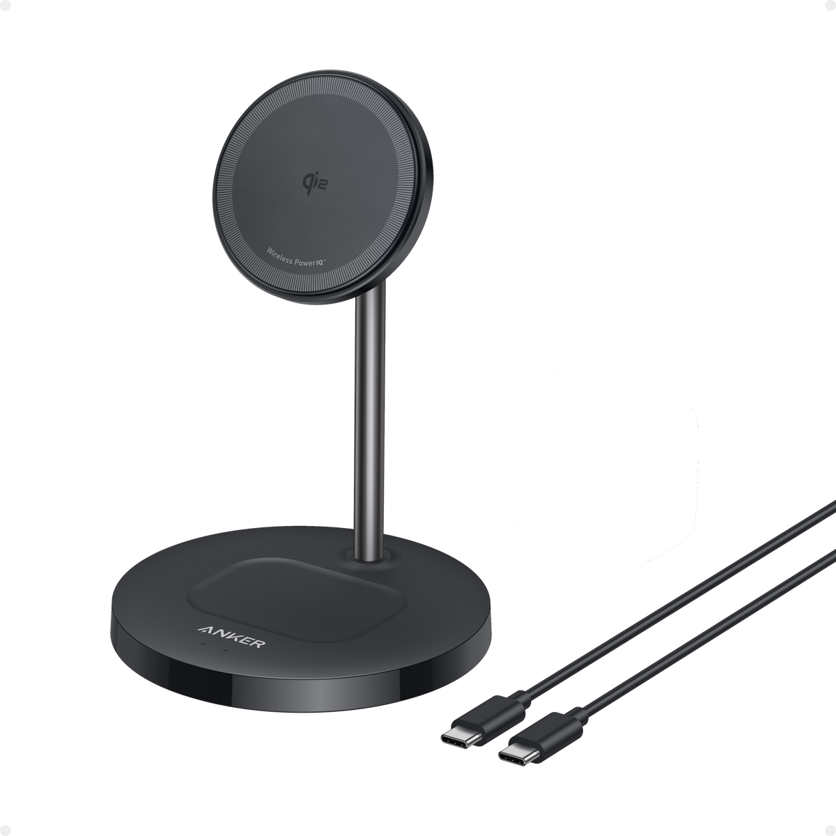 Anker MagGo Wireless Ladegerät (2-in-1 Ständer) + Anker Ladegerät (Nano 3, 30W)