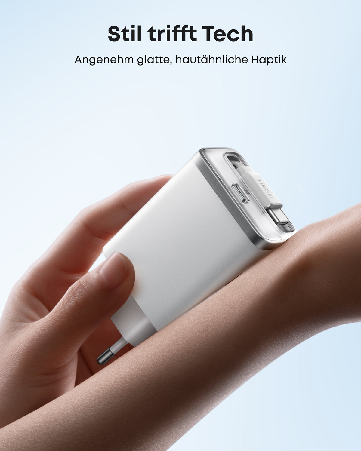 Anker Nano Ladegerät (35W, Integriertes einziehbares USB-C Kabel)