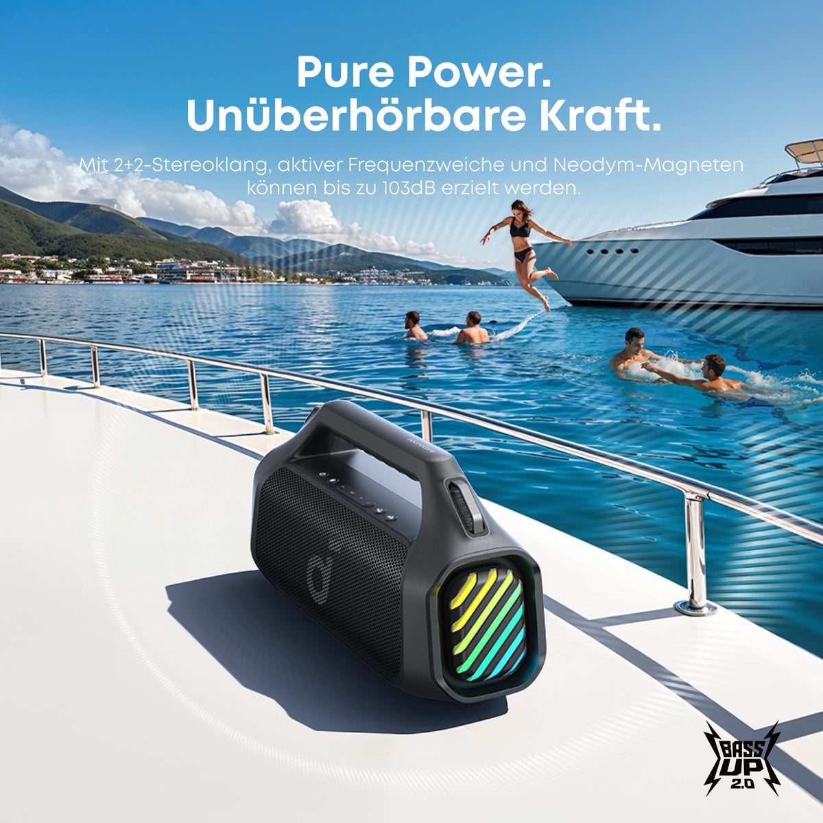 .Boom 2 Pro | Extrem tiefer Bass für draußen
