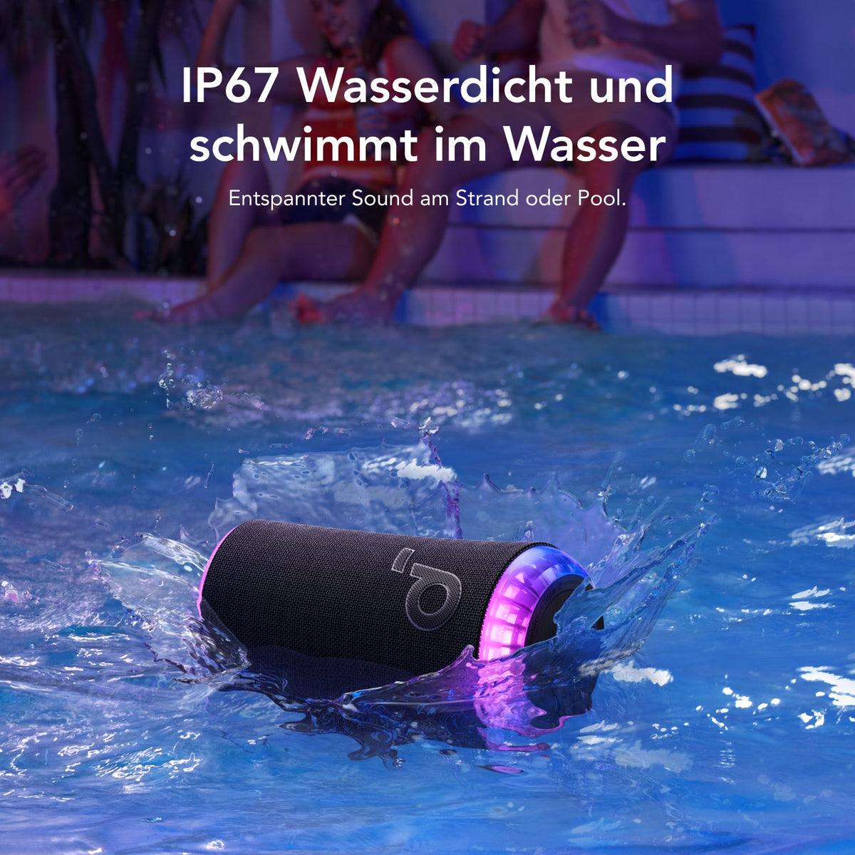 Glow | Tragbarer Lautsprecher mit synchronisierter Lichtshow