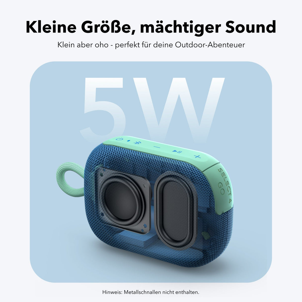 Anker soundcore Select 4 Go | Kleiner Lautsprecher mit kräftigem Sound (2B)