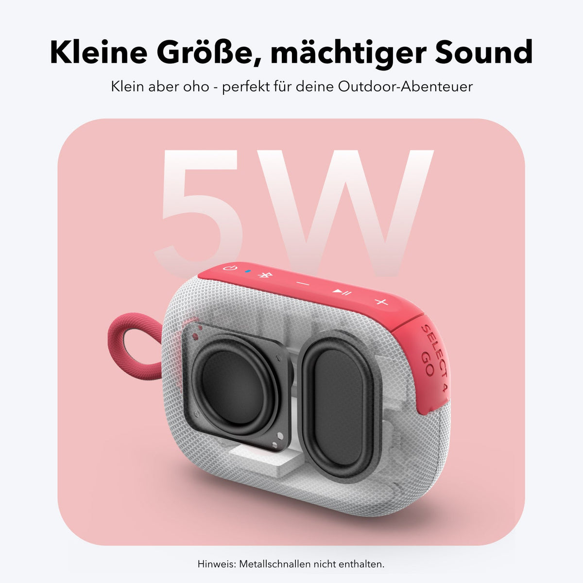 Anker soundcore Select 4 Go | Kleiner Lautsprecher mit kräftigem Sound (2B)