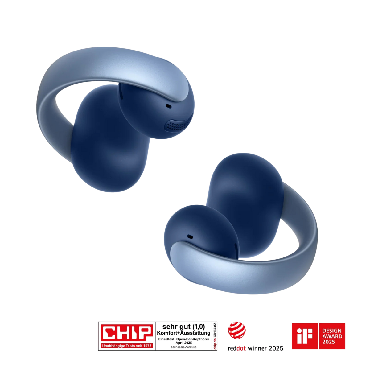 Anker soundcore AeroClip | Open-Ear Clip-Earbuds mit adaptivem Komfort（valentine）