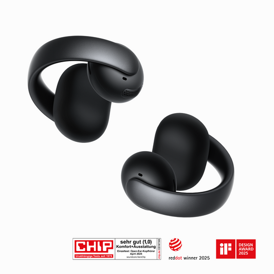 AeroClip | Open-Ear Clip-Earbuds mit adaptivem Komfort