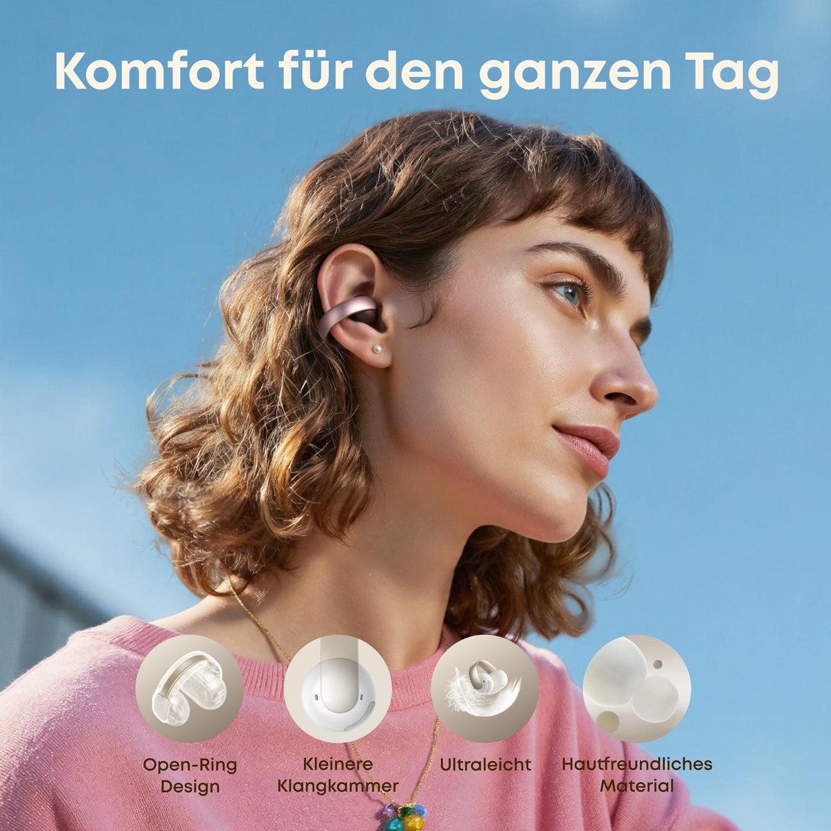 AeroClip | Open-Ear Clip-Earbuds mit adaptivem Komfort