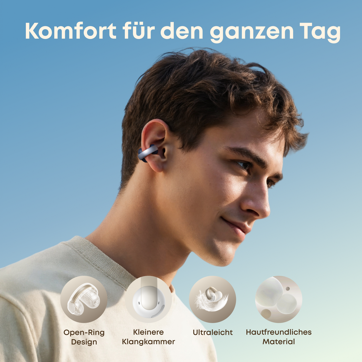 AeroClip | Open-Ear Clip-Earbuds mit adaptivem Komfort
