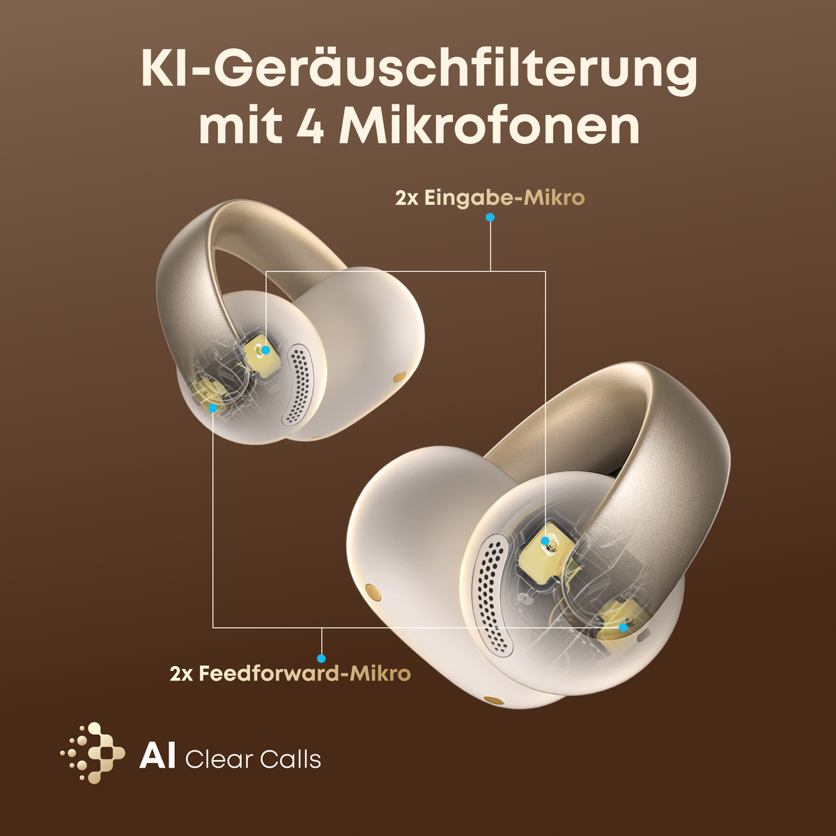 AeroClip | Open-Ear Clip-Earbuds mit adaptivem Komfort