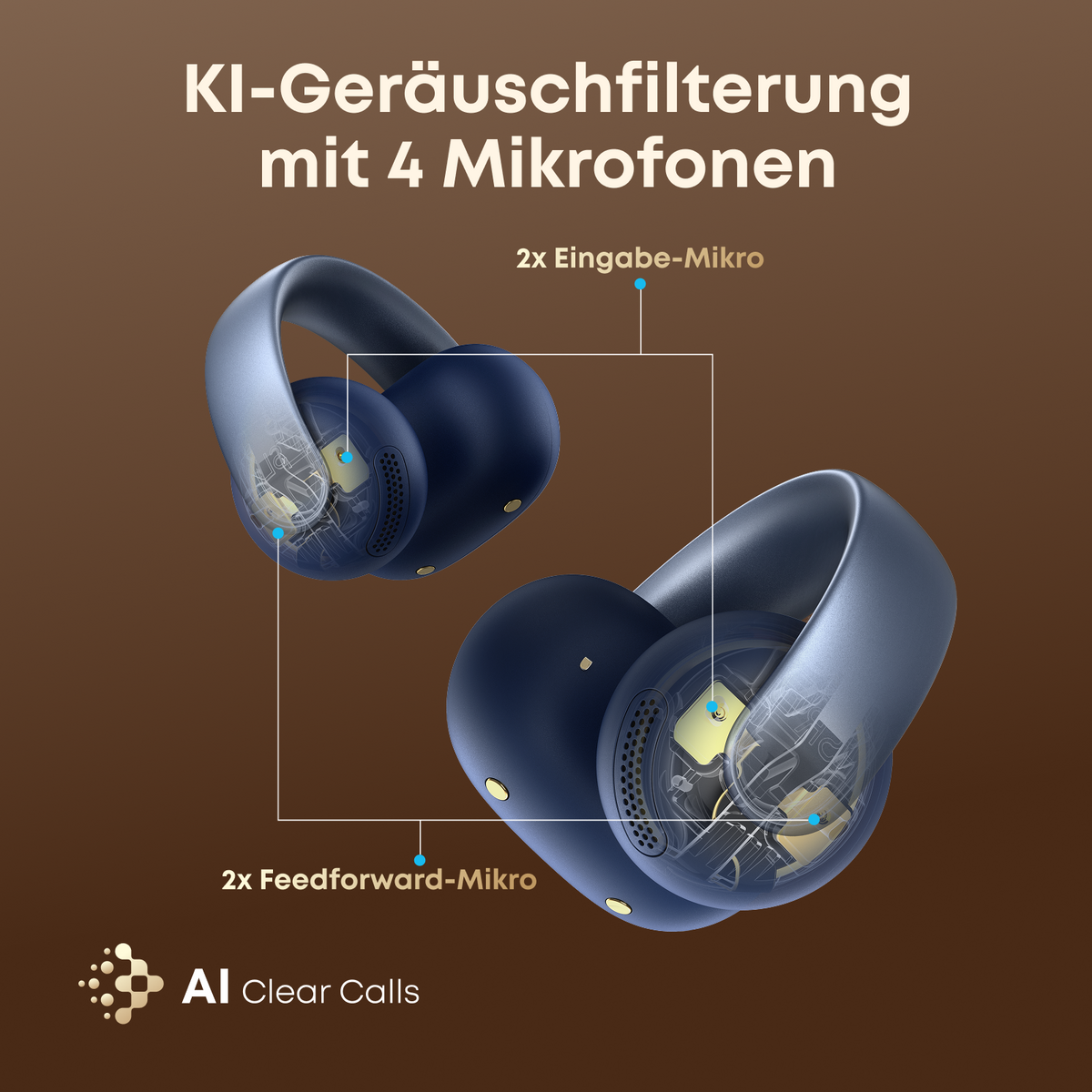 AeroClip | Open-Ear Clip-Earbuds mit adaptivem Komfort