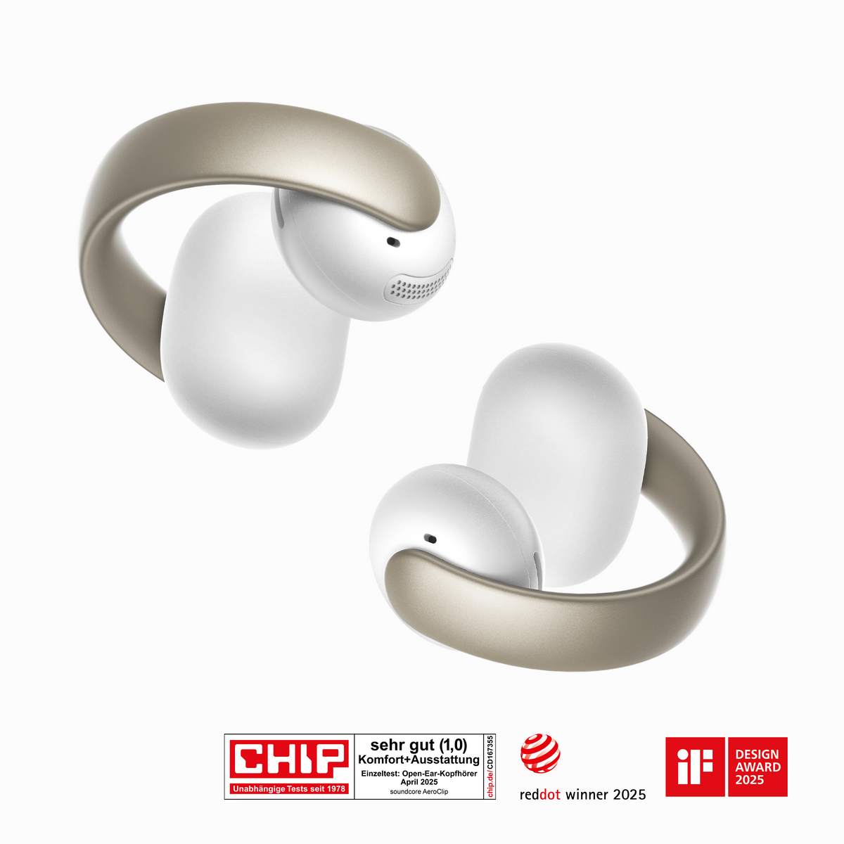 AeroClip | Open-Ear Clip-Earbuds mit adaptivem Komfort