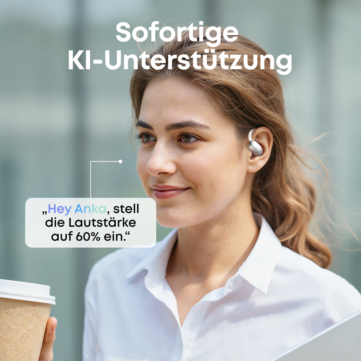 AeroFit 2 | Kabellose Open-Ear Earbuds mit anpassbarem Halt (valentine)