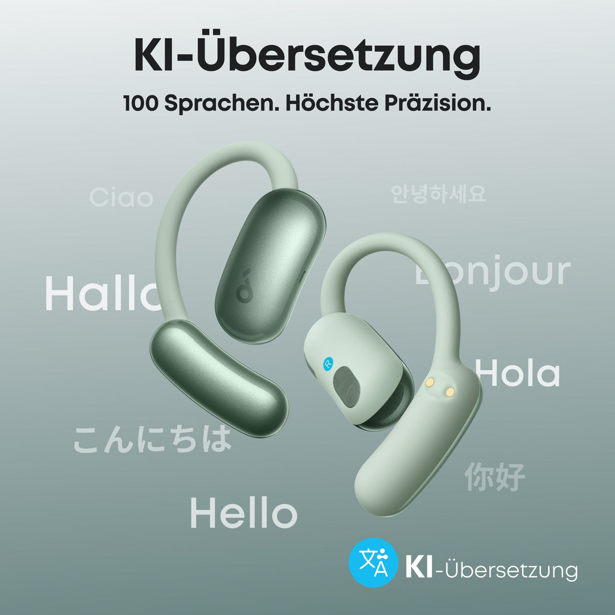 AeroFit 2 | Kabellose Open-Ear Earbuds mit anpassbarem Halt (POS)
