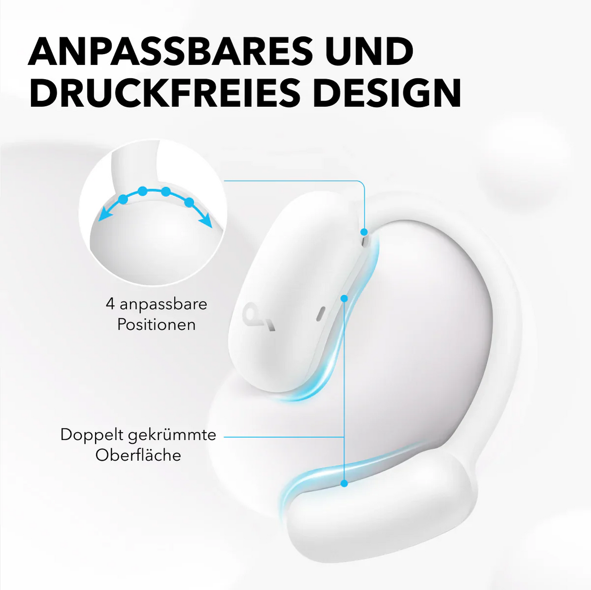 AeroFit 2 | Kabellose Open-Ear Earbuds mit anpassbarem Halt (valentine)