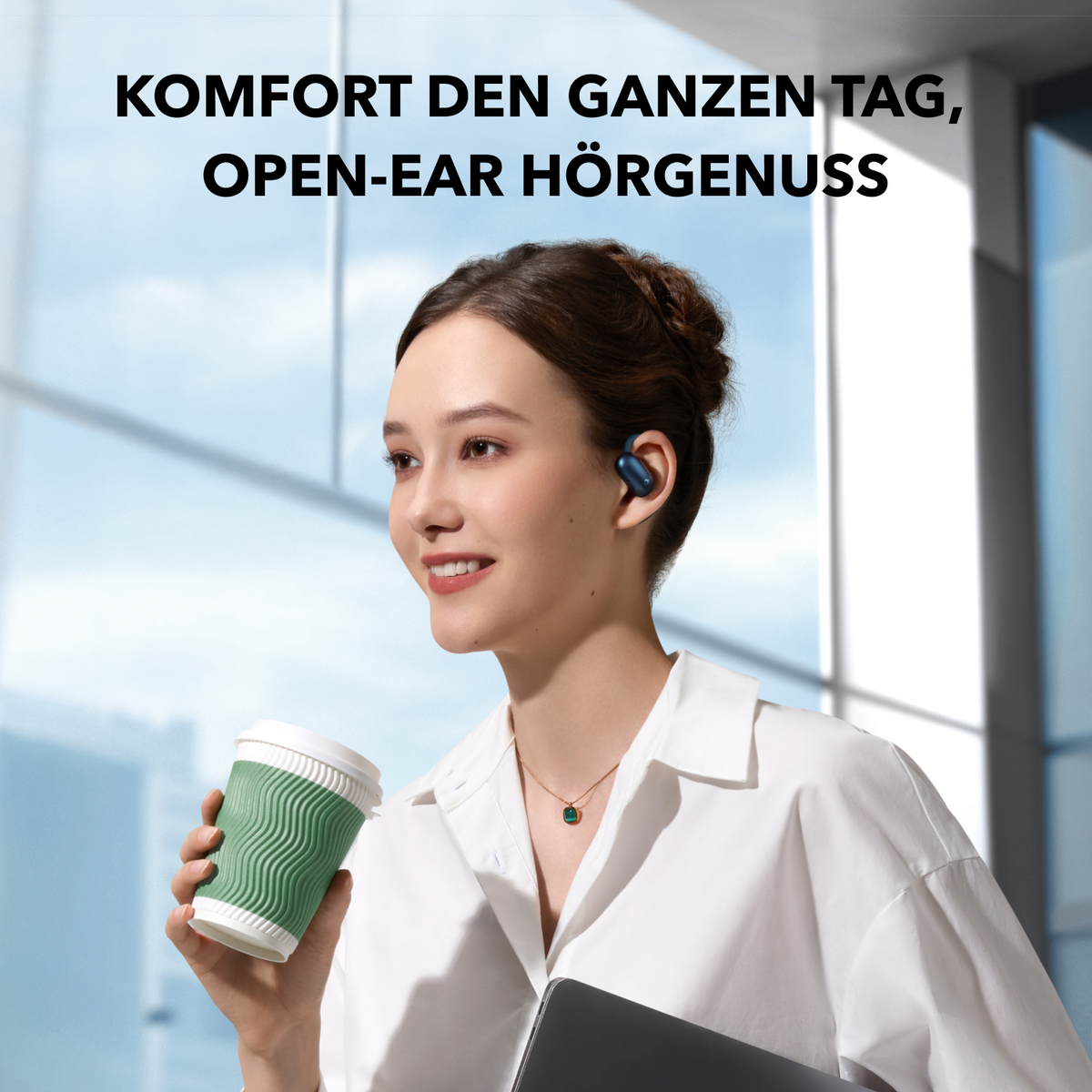 AeroFit 2 | Kabellose Open-Ear Earbuds mit anpassbarem Halt (valentine)