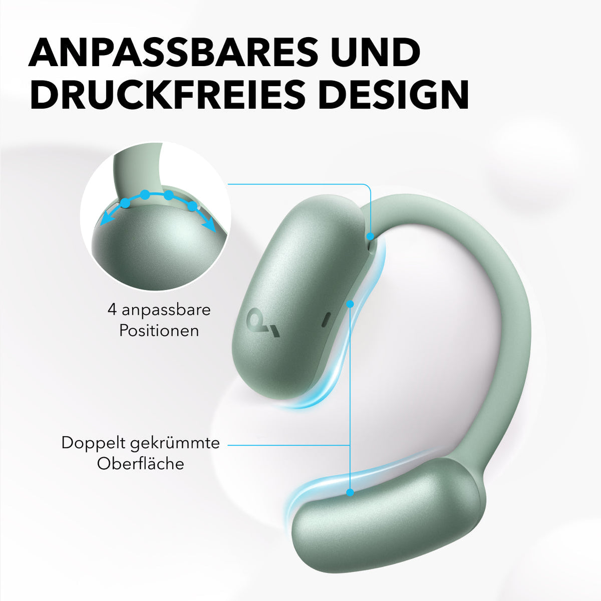AeroFit 2 | Kabellose Open-Ear Earbuds mit anpassbarem Halt (POS)