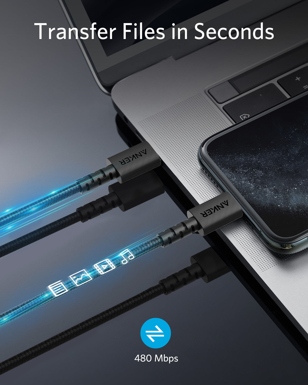Anker PowerLine Select+ USB-C Cable with Lightning connector