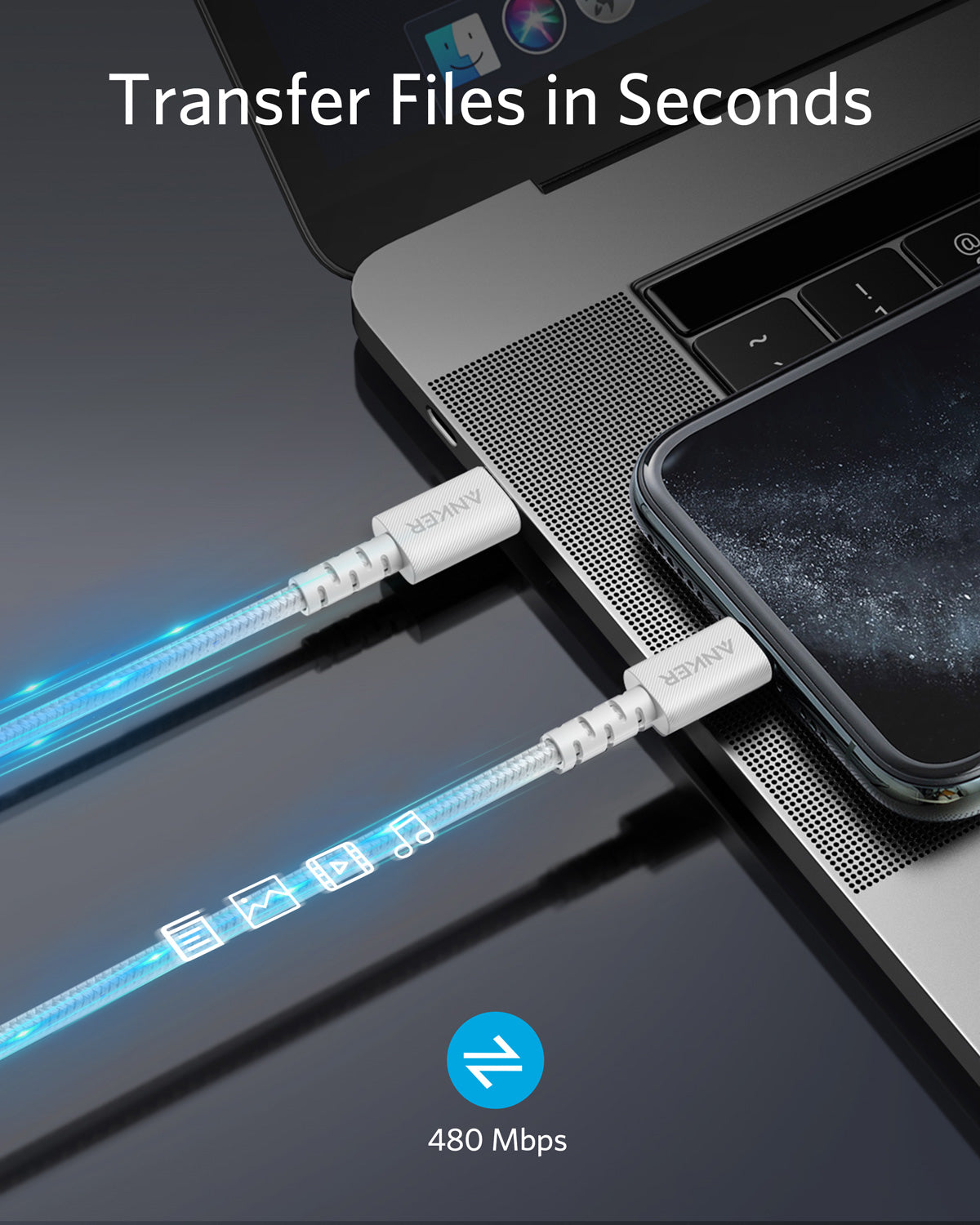Anker PowerLine Select+ USB-C Cable with Lightning connector