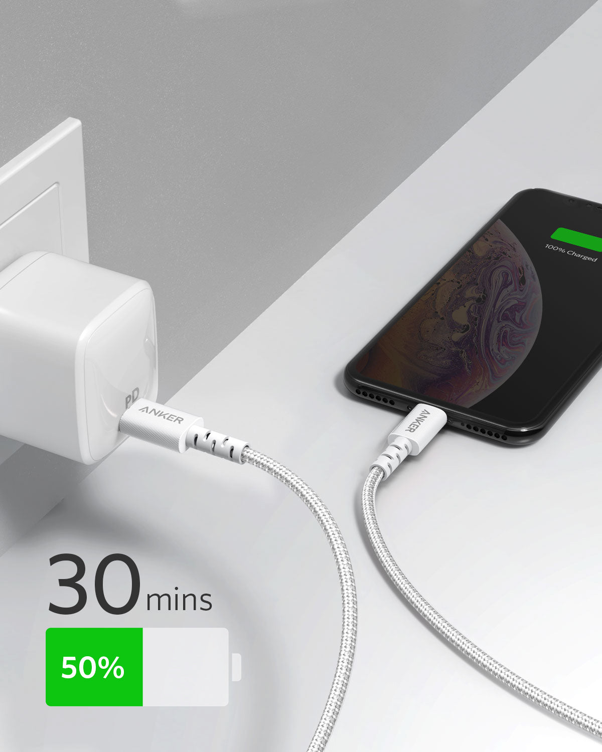 Anker PowerLine Select+ USB-C Cable with Lightning connector