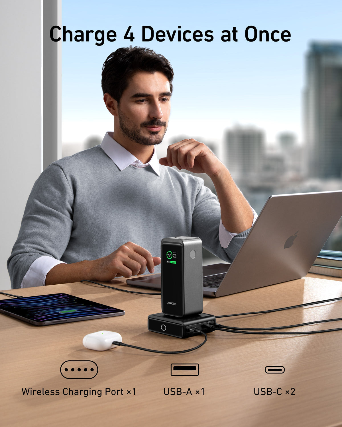 Anker Prime 20000mAh Powerbank (200W) mit 100W Ladebasis
