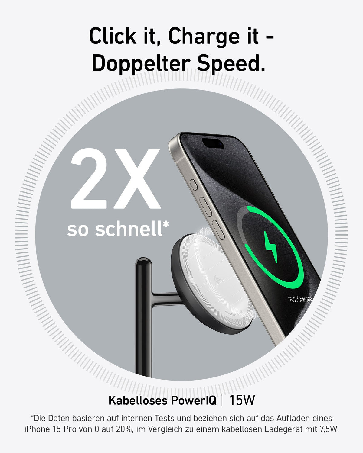 Anker MagGo Kabellose Ladestation (3-in-1 Ständer)
